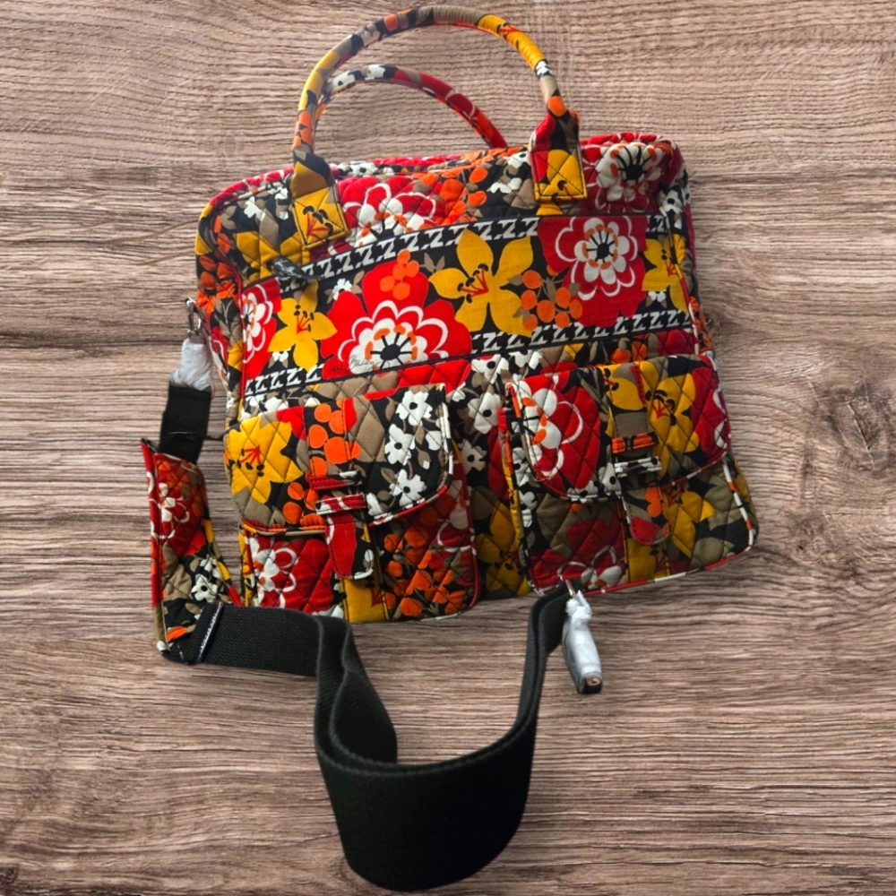 NWT RARE HTF Vera Bradley Grand Cargo Bag Retired "Bittersweet" Pattern